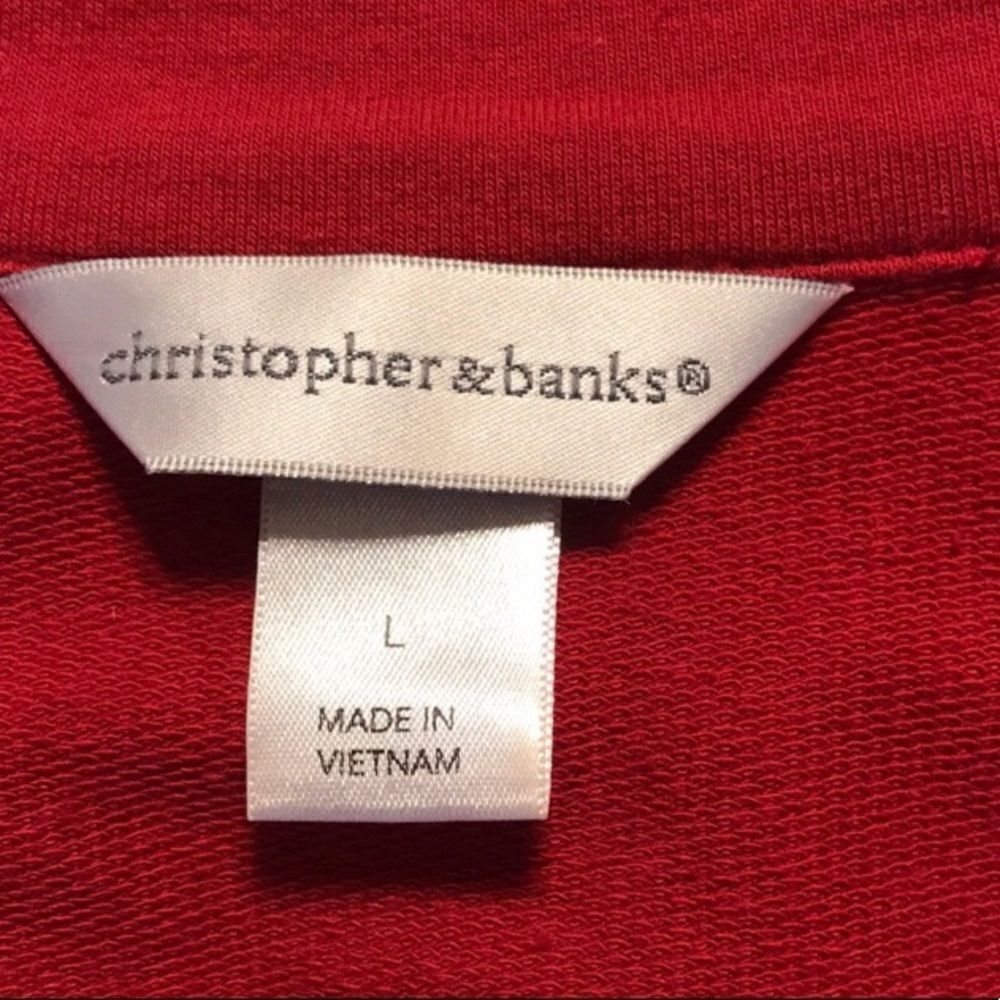 Christopher & Banks Red Jacket Large - Picture 4 of 5